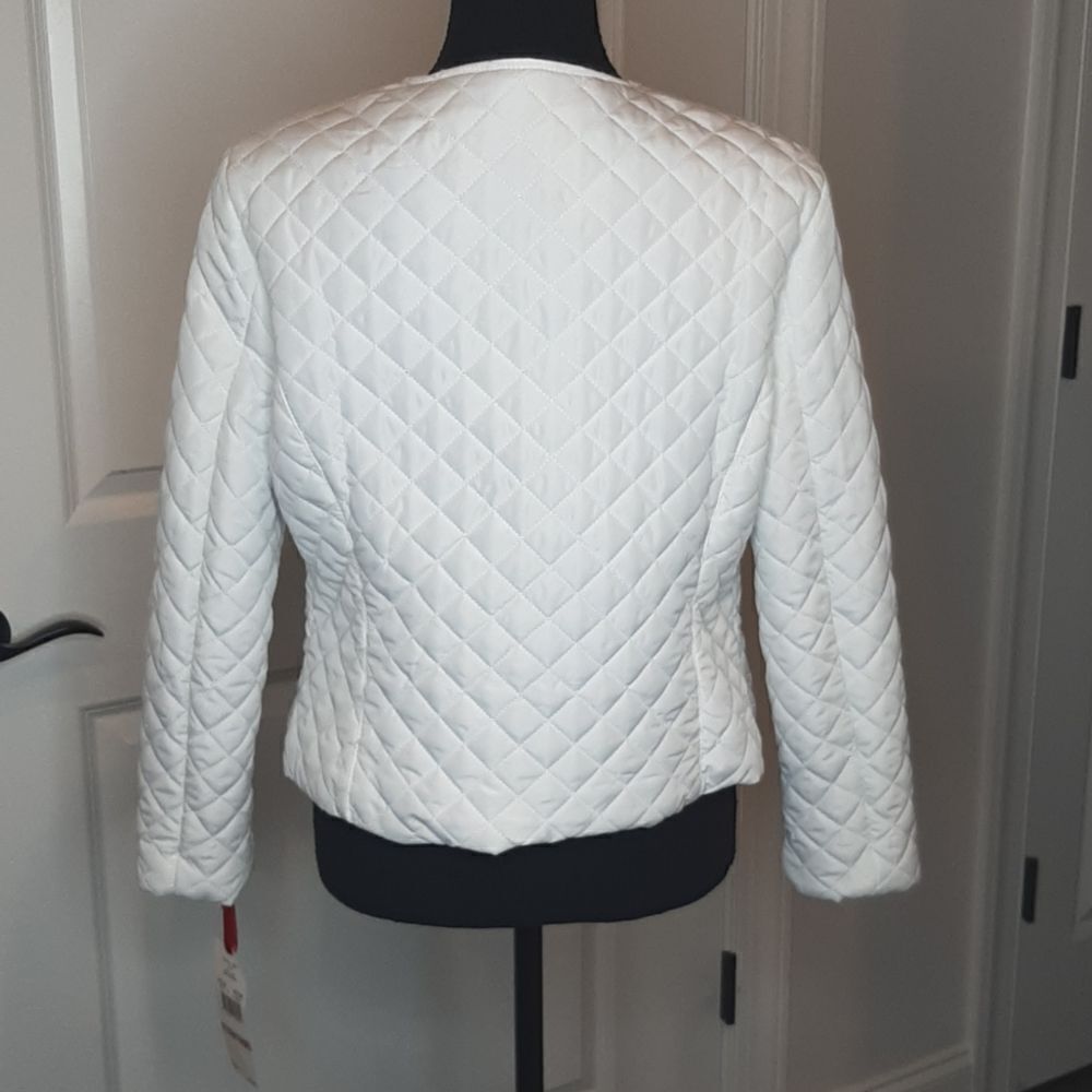 Ruby Rd White Quilted Women's Jacket - Picture 2 of 10